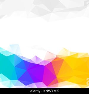 Vector abstract rainbow gradient mesh multicolored vibrant background. Stock Vector