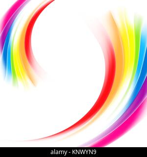 Vector abstract rainbow gradient mesh multicolored vibrant background. Stock Vector
