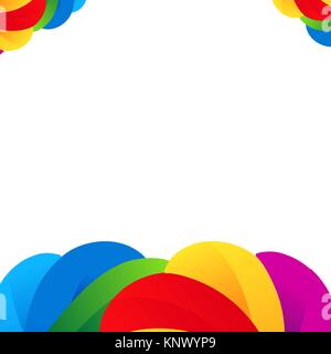 Vector abstract rainbow gradient mesh multicolored vibrant background. Stock Vector