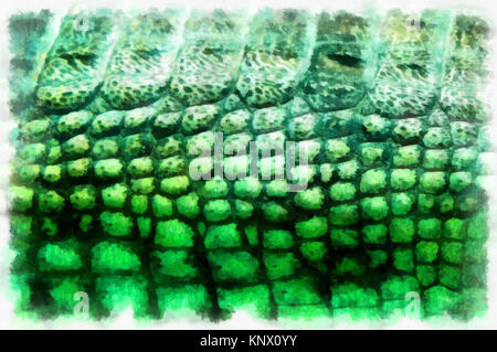 Crocodile  skin pattern Stock Photo