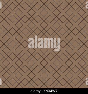 Geometric vector seamless pattern. Modern abstract background with lines. Tessellation. Autumn colors. Stock Vector