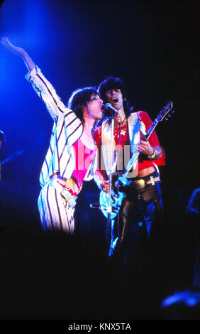 DALY CITY, CA - 1975: The Rolling Stones in concert at the Cow Palace in 1975. Daly City, California. Credit: Pat Johnson/MediaPunch Stock Photo