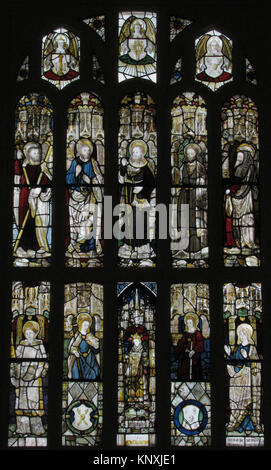 Composite Window of English Stained Glass MET sf12-210-1a-bbs1 463580 Stock Photo