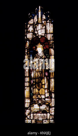Composite Window of English Stained Glass MET ES6994 463580 Stock Photo