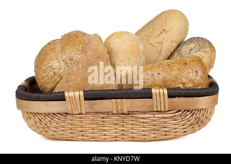 assorted bread basket Stock Photo