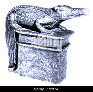 Crocodile on a shrine-shaped base MET 58.76.1 551362 Stock Photo