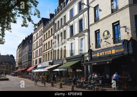 Place du Vieux Marche, Old Town, Rouen, Normandy, France, Europe Stock ...