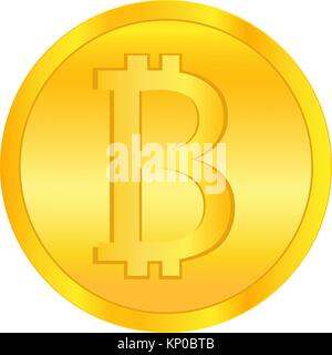 bit coin gold money vector Stock Vector