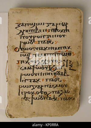 An illustration of the Coptic Liturgical Codex MET 19.196.5 showing ...