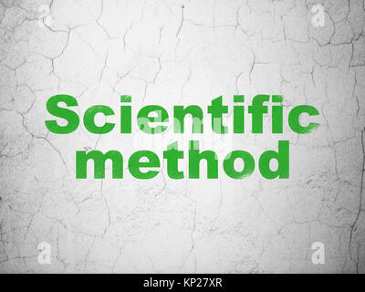 Science concept: Scientific Method on wall background Stock Photo