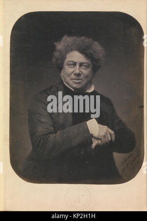 -Album Containing Photographs, Engravings, Drawings, and Publications Pertaining to Alexandre Dumas- MET DP279886 283117 Stock Photo