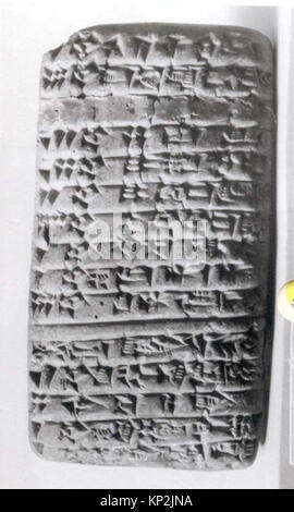 Historical cuneiform tablet recording cattle receipt from the ...