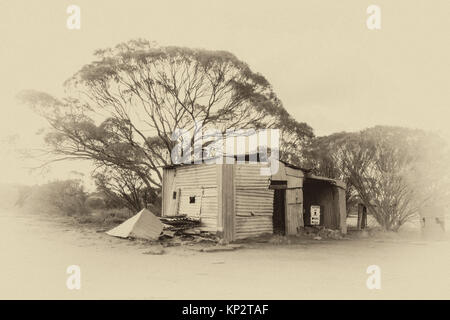 Frank Ewin Macklin's Historic Hut Stock Photo