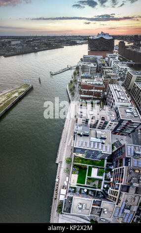 Panoramic view of Hamburg (Elbphilharmony) Stock Photo