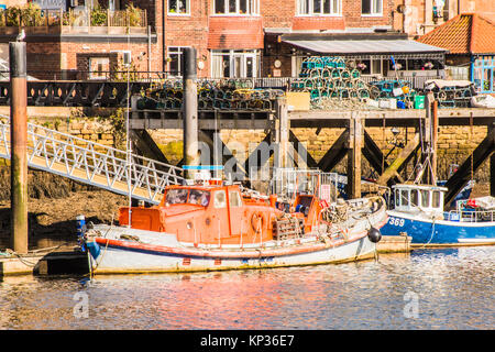 The old life boat Whitby Harbour Ray Boswell Stock Photo