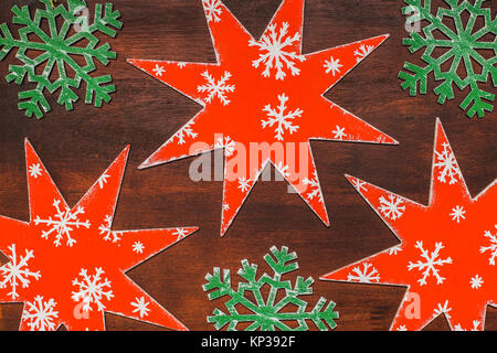 Winter Holiday Background Handmade Wooden Snowflakes Hand Made Crafts  Christmas Stock Photo by ©hurricanehank 326278134