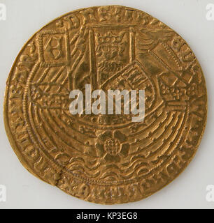 Coin with Rose Noble and Edward IV MET sf03-20s1 475175 Stock Photo