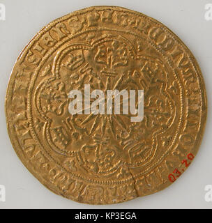 Coin with Rose Noble and Edward IV MET sf03-20s2 475175 Stock Photo