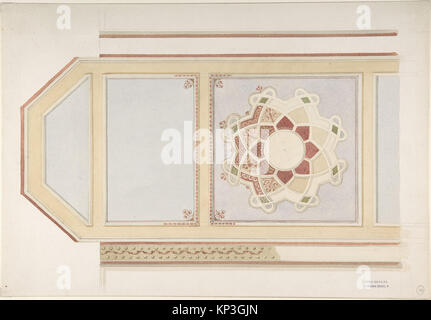 Design For Ceiling In Four Parts One Decorated With A