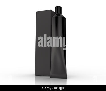 Download Blank toothpaste mockup, stand paste tube with paper box ... Yellowimages Mockups
