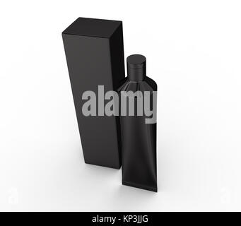 Download Blank toothpaste mockup, stand paste tube with paper box ... Yellowimages Mockups
