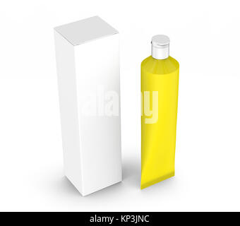 Download Blank toothpaste mockup, stand paste tube with paper box ... Yellowimages Mockups