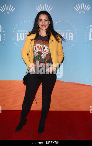 LOS ANGELES, CA - DECEMBER 12: Natalie Martinez at Cirque du Soleil's Los Angeles premiere event of 'Luzia' at Dodger Stadium on December 12, 2017 in Los Angeles, California. Credit: David Edwards/MediaPunch Stock Photo