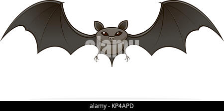 illustrated image of a bat Stock Photo