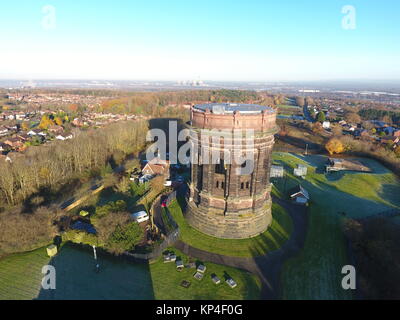 Aerial photograph of Runcorn water tower Stock Photo - Alamy