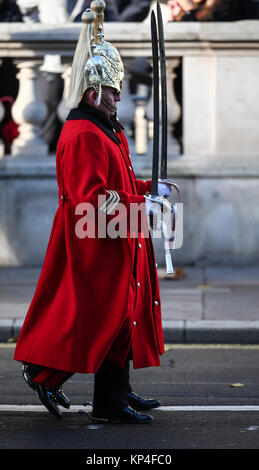 The Queen, accompanied by several senior members of the Royal family, attends the annual Remembrance Day ceremony at the Cenotaph. This year Prince Charles is laying the Queen’s wreath on her behalf.  Featuring: Atmosphere Where: London, United Kingdom When: 12 Nov 2017 Credit: John Rainford/WENN.com Stock Photo