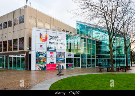 Teesside University Middlesbrough Campus Students Union Building in winter Stock Photo