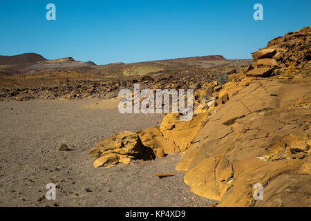 landscape with rock formation in damaraland Namibia Stock Photo