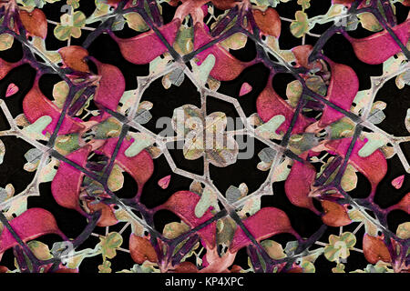 Floral Arabesque Decorative Artwork Stock Photo