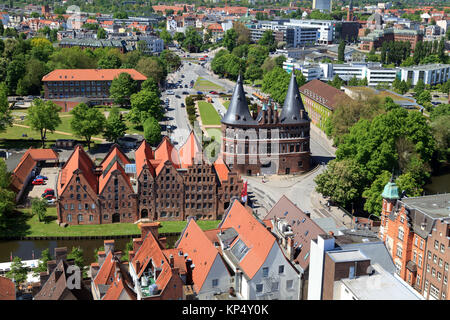 Das Holstentor in Lübeck Stock Photo