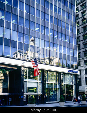May 1982,New York,Citibank,branch office,City Hall plaza,Manhattan,New york City,NY,NYC,USA, Stock Photo