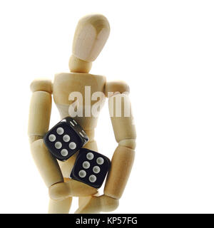 Hold the dice Stock Photo