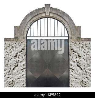 Isolated Old Gate Stock Photo