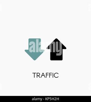 Internet traffic icon vector illustration. Stock Vector
