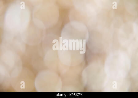 Soft creamy yellow bokeh background. Smooth circles texture Stock Photo