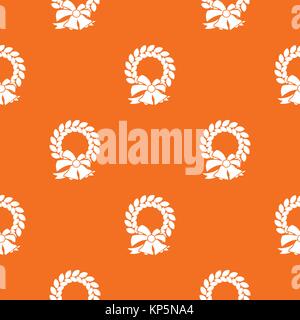 Merry Christmas wreath pattern seamless Stock Vector