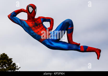 spiderman in the air Stock Photo - Alamy