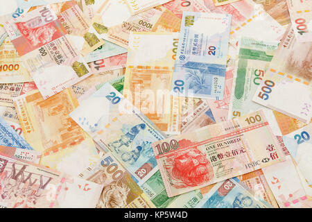 Hong Kong dollar background Stock Photo