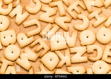 Word Cookie over the wooden table Stock Photo