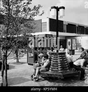 Romford Essex England. Photographed July 1970 but scans made in 2017 Small market town to the east of London embraces modern architecture from the late 1960's to 1970. Stock Photo