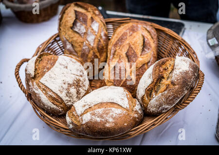 Assorted breads. Stock Photo