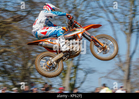 Brad Anderson on the Verde Sports Racing KTM MX1 at the Maxxis British Motocross Championship, Lyng, Cadders Hill, Norfolk, UK. Stock Photo