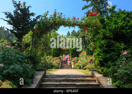 International Rose Test Garden, Portland, Oregon, USA Stock Photo