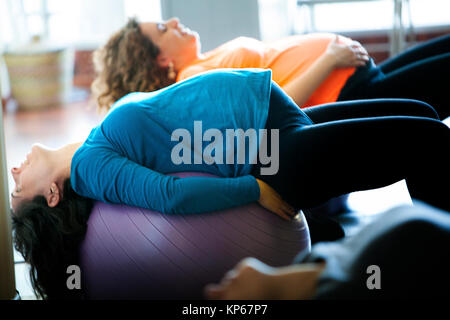 PRENATAL YOGA Stock Photo