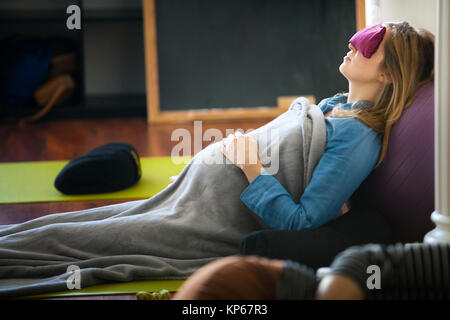 PRENATAL YOGA Stock Photo