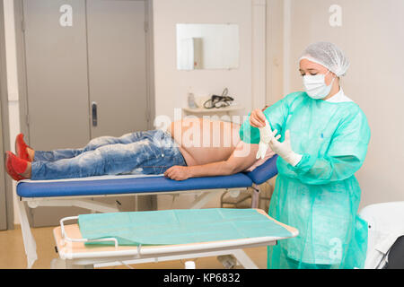 PAIN CENTER Stock Photo